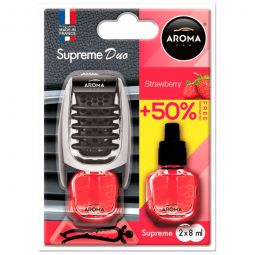 Aroma Car Supreme DUO Slim Strawberry Клубника 8ml Ароматизатор на обдув