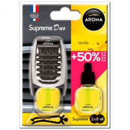 Aroma Car Supreme DUO Slim Vanilla Ваниль 8ml Ароматизатор на обдув