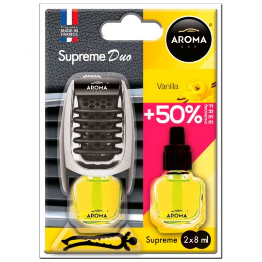 Aroma Car Supreme DUO Slim Vanilla Ваниль 8ml Ароматизатор на обдув Aroma Car Supreme DUO Slim Vanilla Ваниль 8ml Ароматизатор на обдув