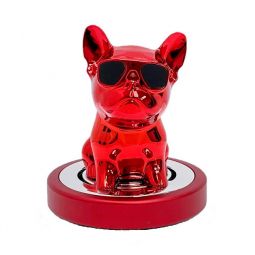 Ароматизатор на торпеду собака Bulldog з головою, що хитається [червоний]