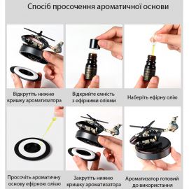 Ароматизатор на торпеду BUSHINECO Car Seat Aroma Therapy Гвинтокрил Піксель [Гарденія] (з наповнювачем в компл.)