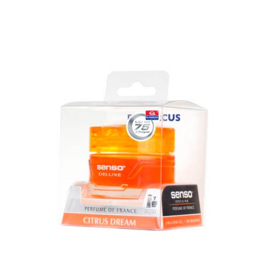 DR.MARCUS Senso Deluxe Citrus dream Ароматизатор гель в салон DR.MARCUS Senso Deluxe Citrus dream Ароматизатор гель в салон