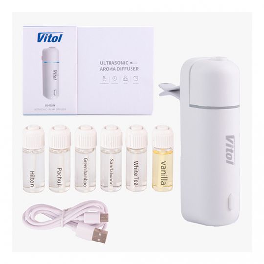 Vitol US-02LUX White Ультразвуковий автомобільний аромадіфузор