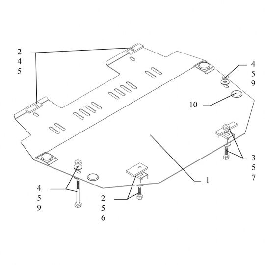 Kolchuga Защита двигателя, КПП на Acura RDX I '06-12 Kolchuga Защита двигателя, КПП на Acura RDX I '06-12