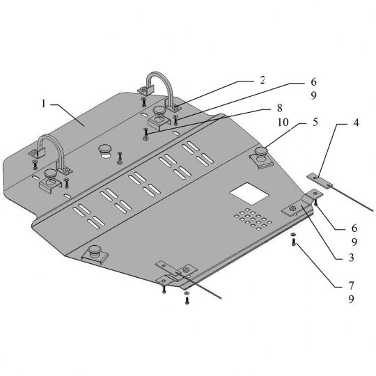 Kolchuga Защита двигателя, КПП, радиатора на Acura RL IV '04-12 Kolchuga Защита двигателя, КПП, радиатора на Acura RL IV '04-12