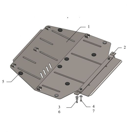 Kolchuga Защита двигателя, КПП на Alfa Romeo 159 '05-11 Kolchuga Защита двигателя, КПП на Alfa Romeo 159 '05-11