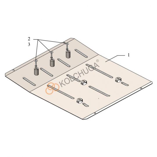 Kolchuga Защита двигателя, КПП, радиатора на Alfa Romeo Giulia '16-