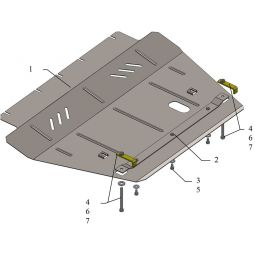 Kolchuga Защита двигателя, КПП, радиатора на Alfa Romeo Giulietta '10-