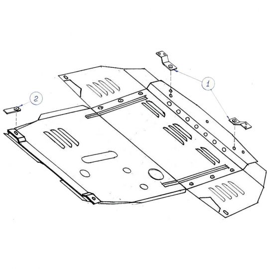 Kolchuga Защита двигателя, КПП, радиатора на Alfa Romeo 156 '97-07