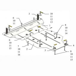 Kolchuga Защита двигателя и КПП на Audi A4 B9 '15-