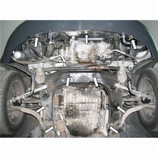 Kolchuga Защита двигателя, КПП и радиатора на Audi A4 B6 '00-04