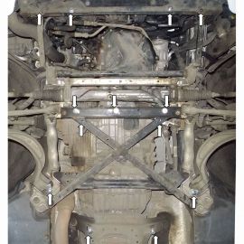 Kolchuga Защита двигателя, КПП и радиатора на Audi A4 B8 '07-11 (ZiPoFlex-оцинковка)