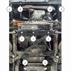 Kolchuga Защита двигателя, КПП и радиатора на Audi A5 I '11-16