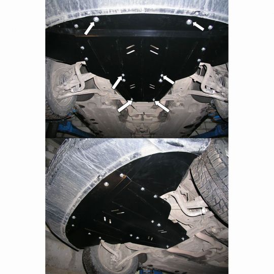 Kolchuga Защита двигателя, КПП и радиатора на Audi A6 C6 '04-11