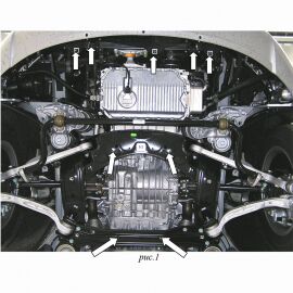Kolchuga Защита двигателя, КПП и радиатора на Audi A6 C6 '04-11