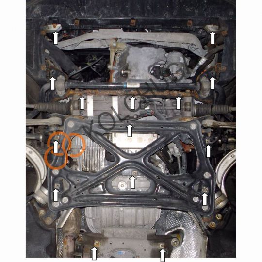 Kolchuga Защита двигателя, КПП и радиатора на Audi A6 C7 '11-18