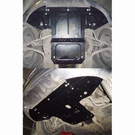 Kolchuga Защита двигателя, КПП и радиатора на Audi A8 D3 '02-09 (ZiPoFlex-оцинковка)