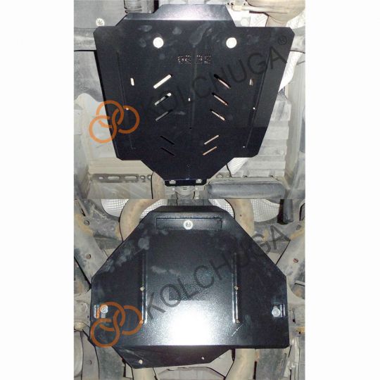 Kolchuga Защита раздатки и заднего моста на Audi Q7 I '05-15 (ZiPoFlex-оцинковка)