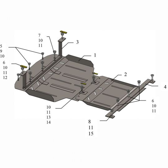 Kolchuga Защита двигателя, КПП и радиатора на BMW 3 (E36) '90-00 седан Kolchuga Защита двигателя, КПП и радиатора на BMW 3 (E36) '90-00 седан