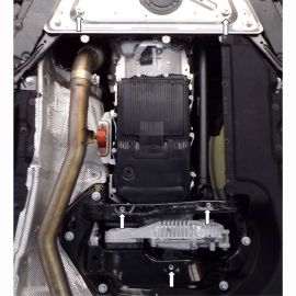Kolchuga Защита двигателя, КПП и радиатора на BMW X5 (F15) '13- (ZiPoFlex-оцинковка)