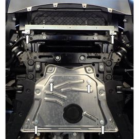 Kolchuga Защита двигателя, КПП и радиатора на BMW X5 (F15) '13- (ZiPoFlex-оцинковка)