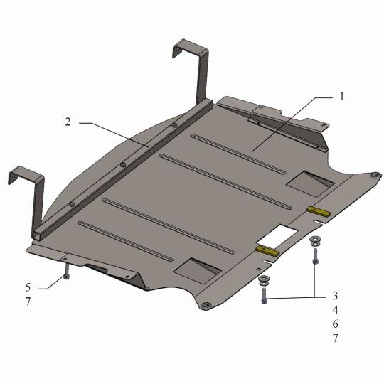 Kolchuga Защита двигателя и радиатора на BMW 5 (E60/E61) '03-10 Kolchuga Защита двигателя и радиатора на BMW 5 (E60/E61) '03-10