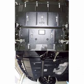 Kolchuga Защита двигателя и радиатора на BMW 5 (F10/F11) '10- 528i (ZiPoFlex-оцинковка)
