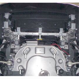 Kolchuga Защита двигателя и радиатора на BMW 5 (F10/F11) '10- 528i
