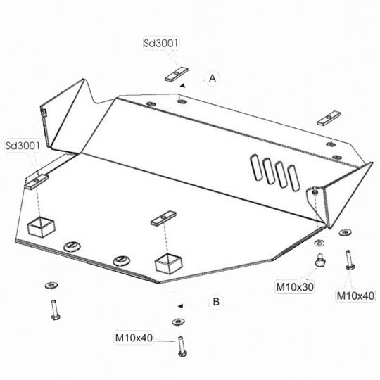 Kolchuga Защита двигателя и радиатора на BMW 7 (E32) '86-94 Kolchuga Защита двигателя и радиатора на BMW 7 (E32) '86-94