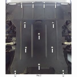 Kolchuga Защита двигателя и радиатора на BMW X3 (F25) '10-17 xDrive (ZiPoFlex-оцинковка)