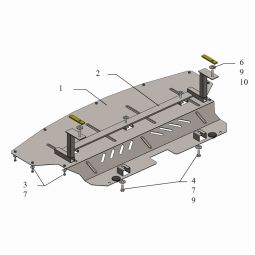 Kolchuga Защита радиатора на BMW X1 (E84) '09-15