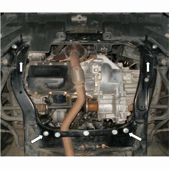 Kolchuga Защита двигателя, КПП и радиатора на BYD F6 '07- Kolchuga Защита двигателя, КПП и радиатора на BYD F6 '07-