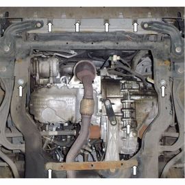Kolchuga Защита двигателя, КПП и радиатора на BYD G6 '10- (ZiPoFlex-оцинковка)