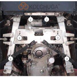 Kolchuga Защита двигателя и стартера на Cadillac ATS '12- (ZiPoFlex-оцинковка)