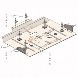 Kolchuga Защита двигателя и стартера на Cadillac ATS '12-
