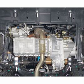 Kolchuga Защита двигателя и КПП на Chery Arrizo 3 '14- (ZiPoFlex-оцинковка)