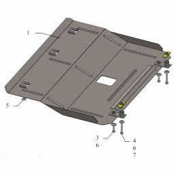 Kolchuga Защита двигателя и КПП на Chery Arrizo 3 '14-