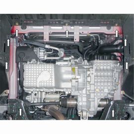 Kolchuga Защита двигателя и КПП на Chery Arrizo 7 '13- (ZiPoFlex-оцинковка)