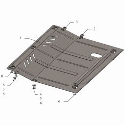 Kolchuga Защита двигателя и КПП на Chery Arrizo 7 '13-