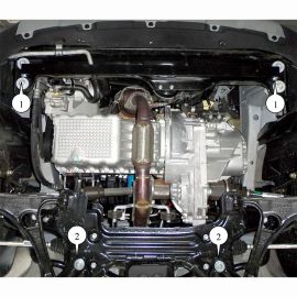 Kolchuga Защита двигателя и КПП на Chery Tiggo 2 '16- (ZiPoFlex-оцинковка)