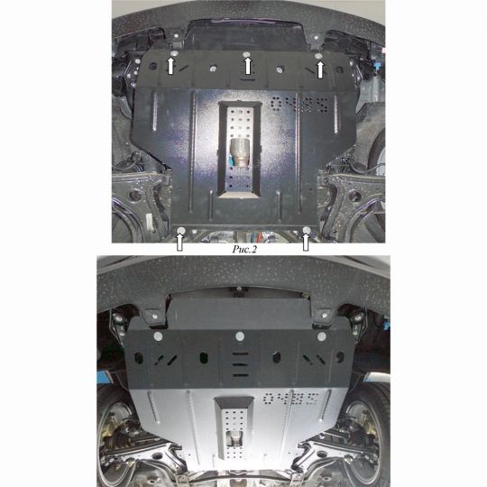 Kolchuga Защита двигателя, КПП и радиатора на Chery Amulet '03-14 Kolchuga Защита двигателя, КПП и радиатора на Chery Amulet '03-14