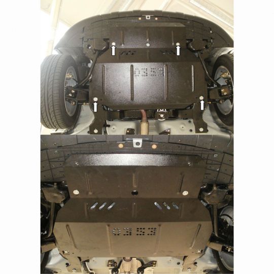 Kolchuga Защита двигателя, КПП и радиатора на Chery Beat '10- Kolchuga Защита двигателя, КПП и радиатора на Chery Beat '10-