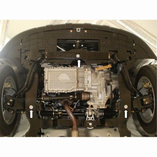 Kolchuga Защита двигателя, КПП и радиатора на Chery Beat '10- Kolchuga Защита двигателя, КПП и радиатора на Chery Beat '10-