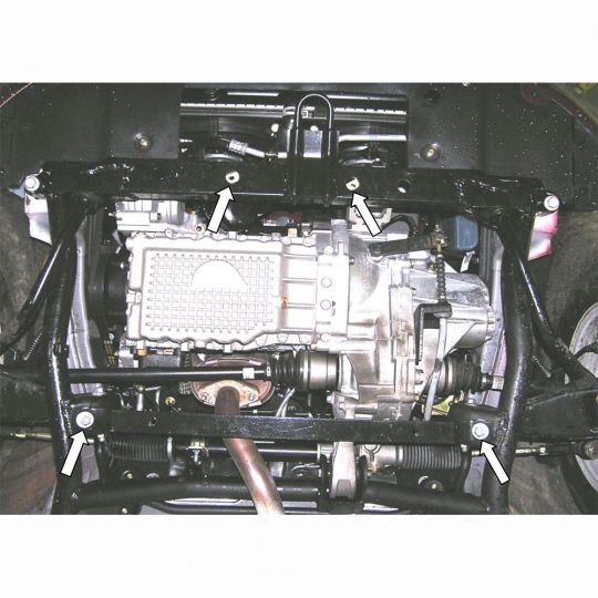 Kolchuga Защита двигателя, КПП и радиатора на Chery Kimo '07- Kolchuga Защита двигателя, КПП и радиатора на Chery Kimo '07-