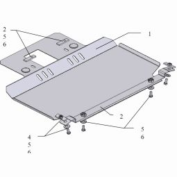 Kolchuga Защита двигателя, КПП и радиатора на Chery Kimo '07-