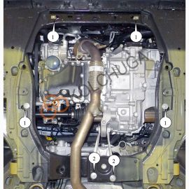 Kolchuga Защита двигателя и КПП на Chevrolet Malibu IX '15- (ZiPoFlex-оцинковка)