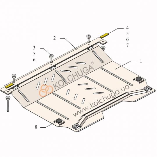 Kolchuga Защита двигателя и КПП на Chevrolet Volt II '16- hybrid (ZiPoFlex) Kolchuga Защита двигателя и КПП на Chevrolet Volt II '16- hybrid (ZiPoFlex)