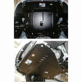Kolchuga Защита двигателя, КПП и радиатора на Chevrolet Aveo (T200/T250) '02-11 (ZiPoFlex-оцинковка)
