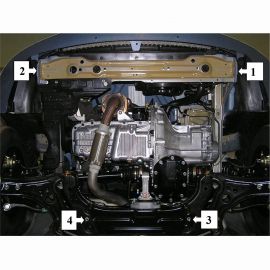 Kolchuga Защита двигателя, КПП и радиатора на Chevrolet Aveo (T200/T250) '02-11