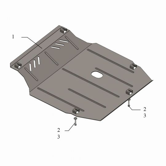 Kolchuga Защита двигателя, КПП и радиатора на Chevrolet Aveo (T300) '11- Kolchuga Защита двигателя, КПП и радиатора на Chevrolet Aveo (T300) '11-